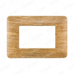 PLACCA PLASTICA 3P LEGNO SCURO