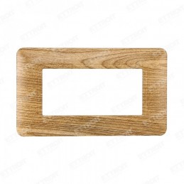 PLACCA PLASTICA 4P LEGNO SCURO