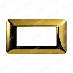 PLACCA PLASTICA 4P ORO LUCIDO