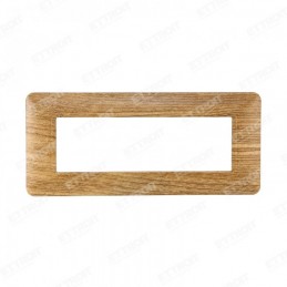 PLACCA PLASTICA 6P LEGNO SCURO