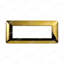 PLACCA PLASTICA 6P ORO LUCIDO