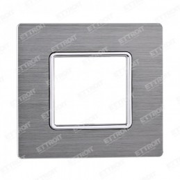 PLACCA ALLUMINIO 2P SILVER