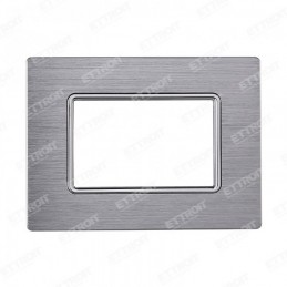 PLACCA ALLUMINIO 3P SILVER...