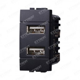 PRESA USB 2 POSTI 2.1AMH