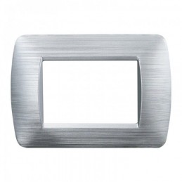 PLACCA 3P SILVER SATINATO