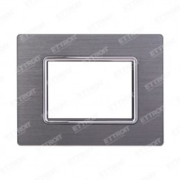 PLACCA ALLUMINIO 3P SILVER