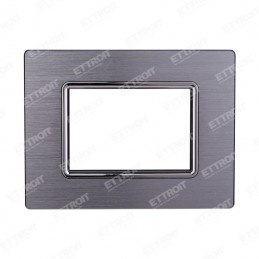 PLACCA ALLUMINIO 3P SILVER...