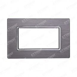 PLACCA ALLUMINIO 4P SILVER