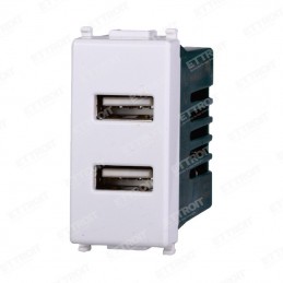 PRESA USB 2POSTI 2.1AMH