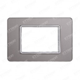 PLACCA VETRO 3P SILVER