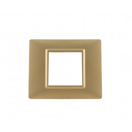 PLACCA 2 MODULI SERIE VP42 ORO