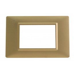 PLACCA 3 MODULI SERIE VP42 ORO